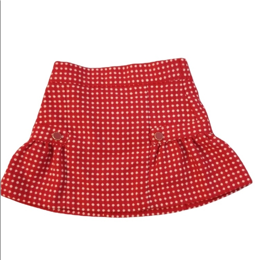 Janie and Jack Cute Red Skirt 3-6 months